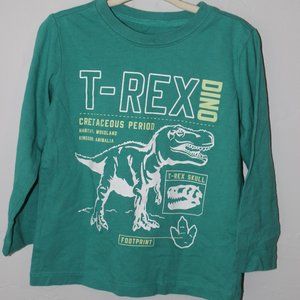 Osh Kosh Dinosaur Graphic Long Sleeve Tee